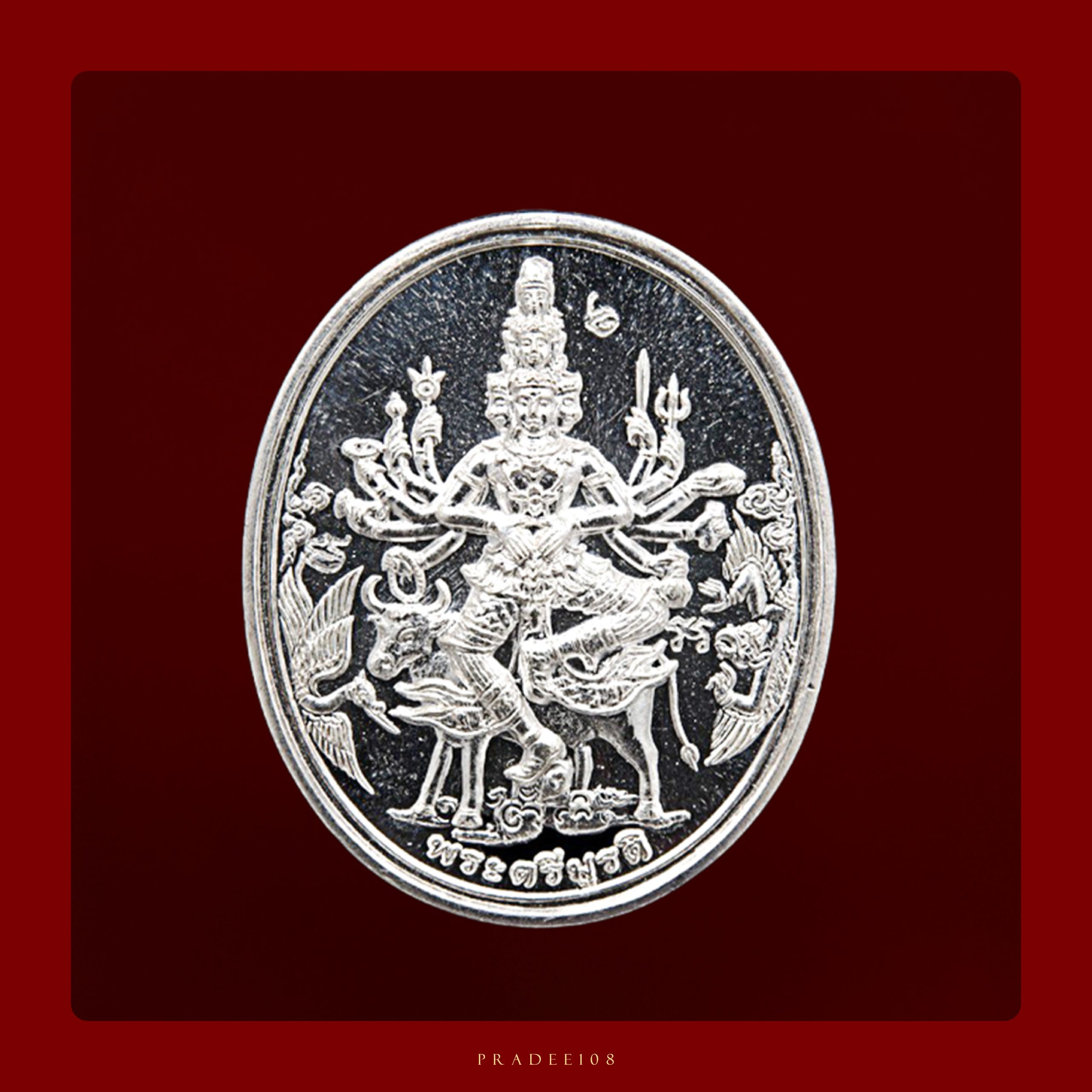 พระตรีมูรตินาฏราช เนื้อเงิน1